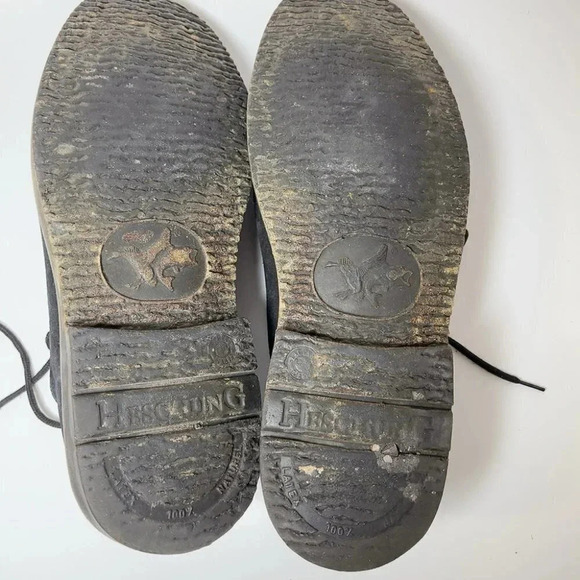 Heschung Suede Black Low Top Oxford Lace Up Shoes - Picture 12 of 14